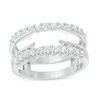 Thumbnail Image 1 of Previously Owned - 1/2 CT. T.W. Diamond Cathedral Solitaire Enhancer in 14K White Gold
