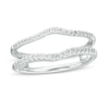 Thumbnail Image 1 of Previously Owned - 1/4 CT. T.W. Diamond Contour Ribbon Solitaire Enhancer in 14K White Gold