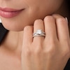 Thumbnail Image 3 of Previously Owned - 1/4 CT. T.W. Diamond Contour Ribbon Solitaire Enhancer in 14K White Gold