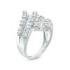 Thumbnail Image 1 of Previously Owned - 1 CT. T.W. Baguette and Round Diamond Bypass Ring in 10K White Gold