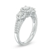 Thumbnail Image 2 of Previously Owned - 1 CT. T.W. Diamond Past Present Future® Frame Loop Shank Engagement Ring in 14K White Gold