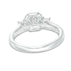 Thumbnail Image 3 of Previously Owned - 1 CT. T.W. Emerald-Cut Diamond Past Present Future® Engagement Ring in 14K White Gold