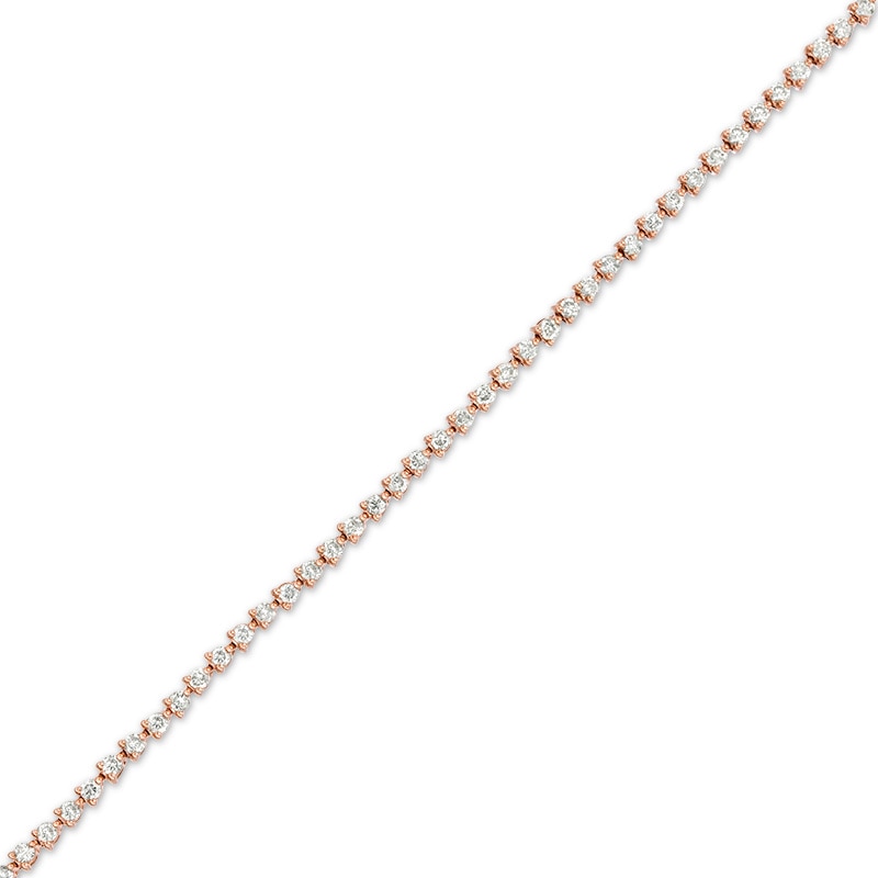 Main Image 1 of Previously Owned - 1 CT. T.W. Diamond Tennis Bracelet in 10K Rose Gold