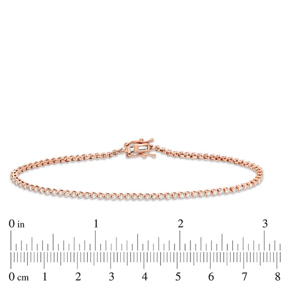 Previously Owned - 1 CT. T.w. Diamond Tennis Bracelet in 10K Rose Gold