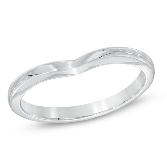 Previously Owned - 2.0mm Contour Wedding Band in 14K White Gold