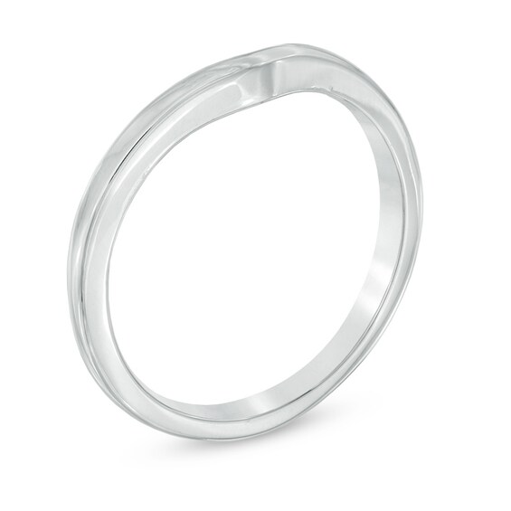 Previously Owned - 2.0mm Contour Wedding Band in 14K White Gold