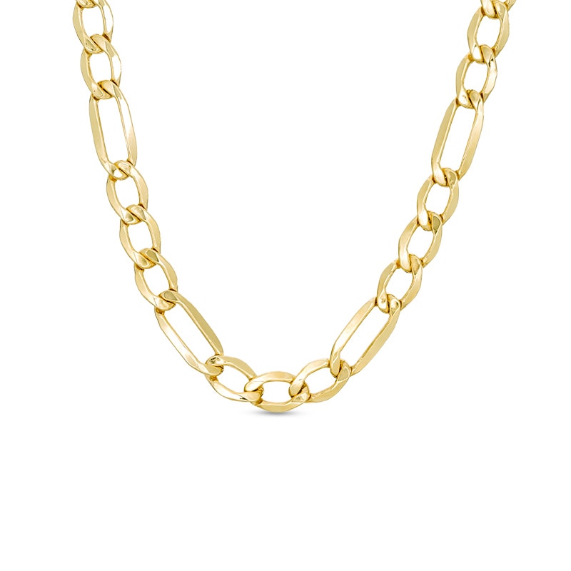 Main Image 1 of Previously Owned - Made in Italy Men's 6.10mm Figaro Chain Necklace in 10K Gold - 22"