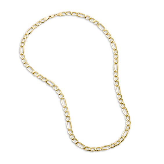 Previously Owned - Made in Italy Men's 6.10mm Figaro Chain Necklace in 10K Gold - 22"