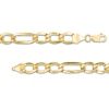 Thumbnail Image 3 of Previously Owned - Made in Italy Men's 6.10mm Figaro Chain Necklace in 10K Gold - 22"