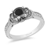 Thumbnail Image 1 of Previously Owned - Enchanted Disney Villains Evil Queen 1-1/2 CT. T.W. Black Diamond Ring in 14K White Gold