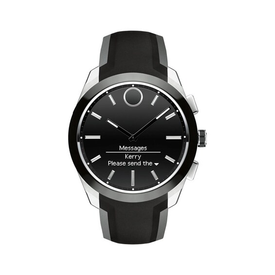 Previously Owned - Men's Movado BoldÂ® Motion Connected II Black IP Strap Smart Watch (Model: 3660012)