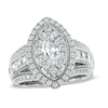 Thumbnail Image 1 of Previously Owned - 2 CT. T.W. Marquise Diamond Frame Engagement Ring in 14K White Gold