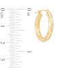 Thumbnail Image 2 of Previously Owned - Diamond-Cut Hoop Earrings in 14K Gold
