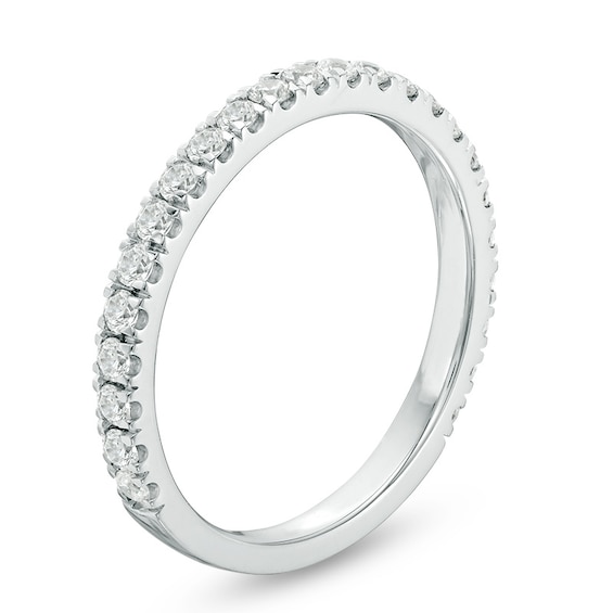 Previously Owned - YOU by Jean Doussetâ¢ 1/2 CT. T.w. Diamond Anniversary Band in 14K White Gold (I/Si2)