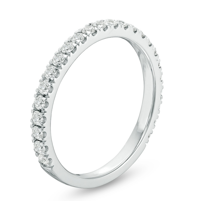 Main Image 2 of Previously Owned - YOU by Jean Dousset™ 1/2 CT. T.W. Diamond Anniversary Band in 14K White Gold (I/SI2)