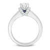 Thumbnail Image 3 of Previously Owned - Vera Wang Love Collection 5/8 CT. T.W. Diamond Solitaire Collar Engagement Ring in 14K White Gold
