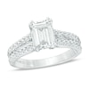 Thumbnail Image 1 of Previously Owned - Vera Wang Love Collection 2 CT. T.W. Emerald-Cut Diamond Engagement Ring in 14K White Gold