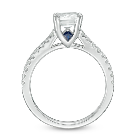 Previously Owned - Vera Wang Love Collection 2 CT. T.w. Emerald-Cut Diamond Engagement Ring in 14K White Gold