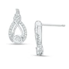 Thumbnail Image 2 of Previously Owned - Interwoven™ 1/8 CT. T.W. Diamond Drop Earrings in Sterling Silver