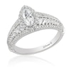 Thumbnail Image 1 of Previously Owned - Enchanted Disney Pocahontas 1-1/2 CT. T.W. Marquise Diamond Frame Engagement Ring in 14K White Gold