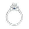 Thumbnail Image 3 of Previously Owned - Vera Wang Love Collection 1-3/4 CT. T.W. Pear-Shaped Diamond Frame Engagement Ring in Platinum