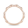 Thumbnail Image 2 of Previously Owned - Enchanted Disney Mulan 1/20 CT. T.W. Diamond Bamboo Stackable Band in 10K Rose Gold