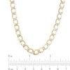 Thumbnail Image 2 of Previously Owned - Made in Italy Men's 150 Gauge Diamond-Cut Curb Chain Necklace in 10K Two-Tone Gold - 22"