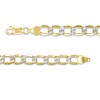Thumbnail Image 3 of Previously Owned - Made in Italy Men's 150 Gauge Diamond-Cut Curb Chain Necklace in 10K Two-Tone Gold - 22"