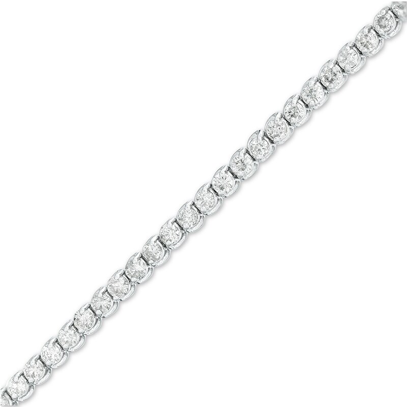 Main Image 1 of Previously Owned - 4 CT. T.W. Diamond Tennis Bracelet in 10K White Gold