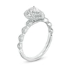 Thumbnail Image 2 of Previously Owned - 1/2 CT. T.W. Pear-Shaped Diamond Double Frame Vintage-Style Engagement Ring in 14K White Gold