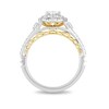 Previously Owned - Enchanted Disney Belle 1-1/4 CT. T.W. Oval Diamond Double Frame Engagement Ring in 14K Two-Tone Gold