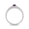 Thumbnail Image 3 of Previously Owned - Enchanted Disney Ariel Amethyst and 1/10 CT. T.W. Diamond Ring in Sterling Silver and 10K Rose Gold