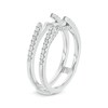 Thumbnail Image 2 of Previously Owned - 1/3 CT. T.W. Diamond Cathedral Solitaire Enhancer in 14K White Gold
