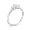 Previously Owned - 1/2 CT. T.W. Diamond Past Present Future® Engagement Ring in 10K White Gold
