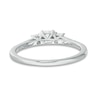 Previously Owned - 1/2 CT. T.W. Diamond Past Present Future® Engagement Ring in 10K White Gold