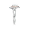 Thumbnail Image 3 of Previously Owned - 1 CT. T.W. Pear-Shaped Diamond Double Frame Crossover Engagement Ring in 14K Two-Tone Gold