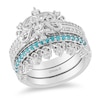 Thumbnail Image 1 of Previously Owned - Enchanted Disney Merida 1/4 CT. T.W. Diamond and Topaz Stackable Band Set in 10K White Gold