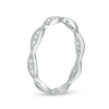 Thumbnail Image 2 of Previously Owned - 1/10 CT. T.W. Diamond Marquise Twist Vintage-Style Wedding Band in 10K White Gold