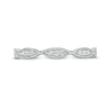 Thumbnail Image 4 of Previously Owned - 1/10 CT. T.W. Diamond Marquise Twist Vintage-Style Wedding Band in 10K White Gold