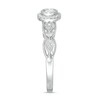 Thumbnail Image 4 of Previously Owned - 1/6 CT. T.W. Diamond Frame Vintage-Style Engagement Ring in 10K White Gold