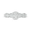 Thumbnail Image 6 of Previously Owned - 1/6 CT. T.W. Diamond Frame Vintage-Style Engagement Ring in 10K White Gold