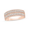 Thumbnail Image 1 of Previously Owned - 1/4 CT. T.W. Diamond Multi-Row Anniversary Ring in 10K Two-Tone Gold