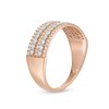 Thumbnail Image 2 of Previously Owned - 1/4 CT. T.W. Diamond Multi-Row Anniversary Ring in 10K Two-Tone Gold