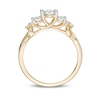 Thumbnail Image 4 of Previously Owned - 1/3 CT. T.W. Diamond Past Present Future® Tri-Sides Twist Shank Engagement Ring in 10K Gold