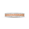 Thumbnail Image 4 of Previously Owned - 1/15 CT. T.W. Diamond Criss-Cross Vintage-Style Anniversary Band in 10K Rose Gold
