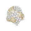 Thumbnail Image 1 of Previously Owned - 2 CT. T.W. Composite Diamond Pear-Shaped Spiral Ring in 10K Gold