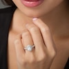 Thumbnail Image 3 of Previously Owned - Love's Destiny by Zales 1-3/4 CT. T.W. Oval Diamond Frame Engagement Ring in 14K White Gold