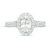 Thumbnail Image 4 of Previously Owned - Love's Destiny by Zales 1-3/4 CT. T.W. Oval Diamond Frame Engagement Ring in 14K White Gold