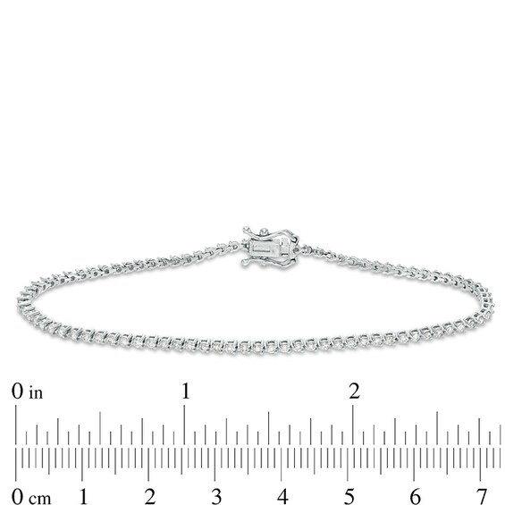 Previously Owned - 1 CT. T.w. Diamond Tennis Bracelet in 10K White Gold