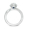 Thumbnail Image 3 of Previously Owned - Vera Wang Love Collection 3/4 CT. T.W. Diamond Frame Twist Engagement Ring in 14K White Gold